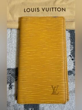 Louis Vuitton Epi Yellow Long Bifold